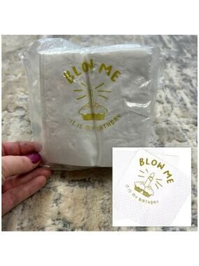 NEW Bulk Funny Blow Me It’s My Birthday Cocktail Party Napkins